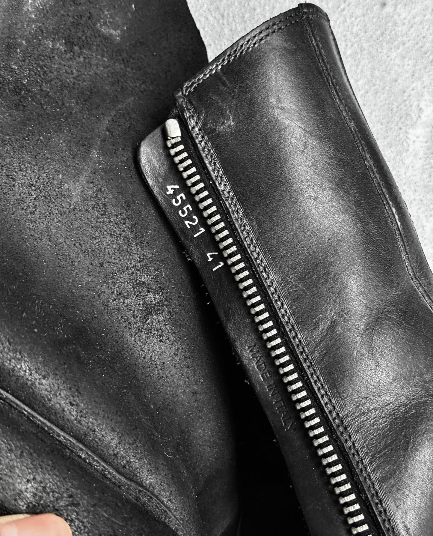 Rick Owens AW12 "MOUNTAIN" Laceless Leather Ramone Boots