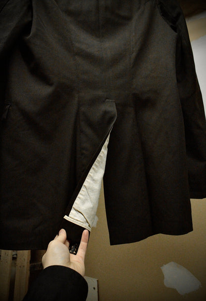 COMME des GARÇONS HOMME PLUS AW12 Dark Brown Victorian Wool Chore Coat