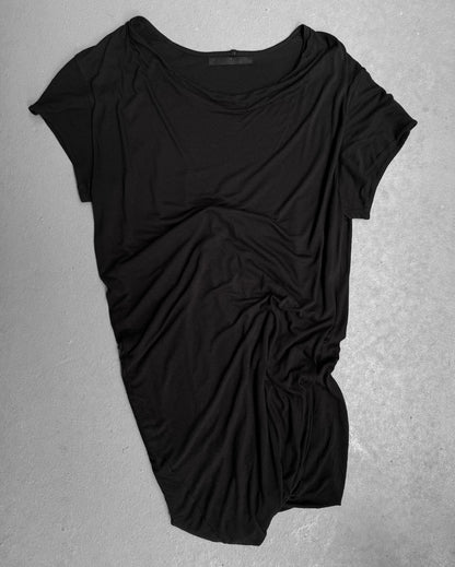 Julius_7 SS10 “neurbanvolker;” Double-layered Asymmetrical T-shirt