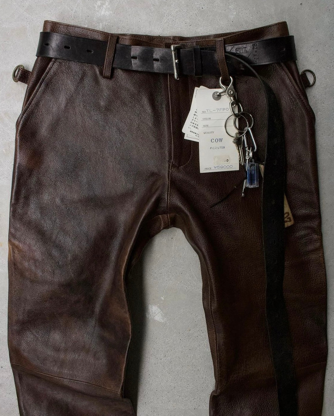 Beauty:Beast Early 90s Limited Edition Cowhide Leather Bootcut Pants