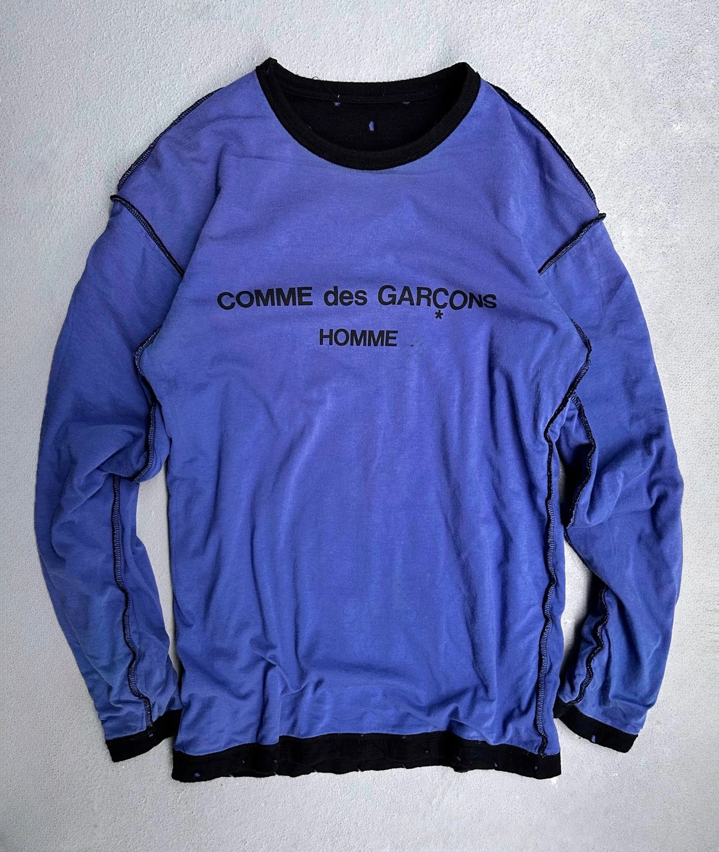 COMME des GARÇONS HOMME SS02 Reversible Logo Long-sleeves