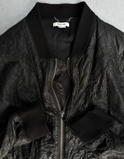 Helmut Lang SS14 Quilted Wrinkle Bomber Jacket