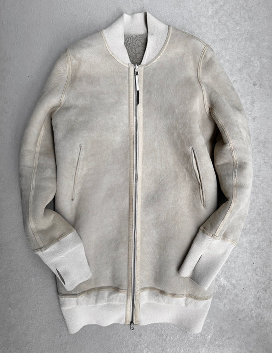 Isaac Sellam: “Experience” Lambskin Suede Shearling Bomber Jacket