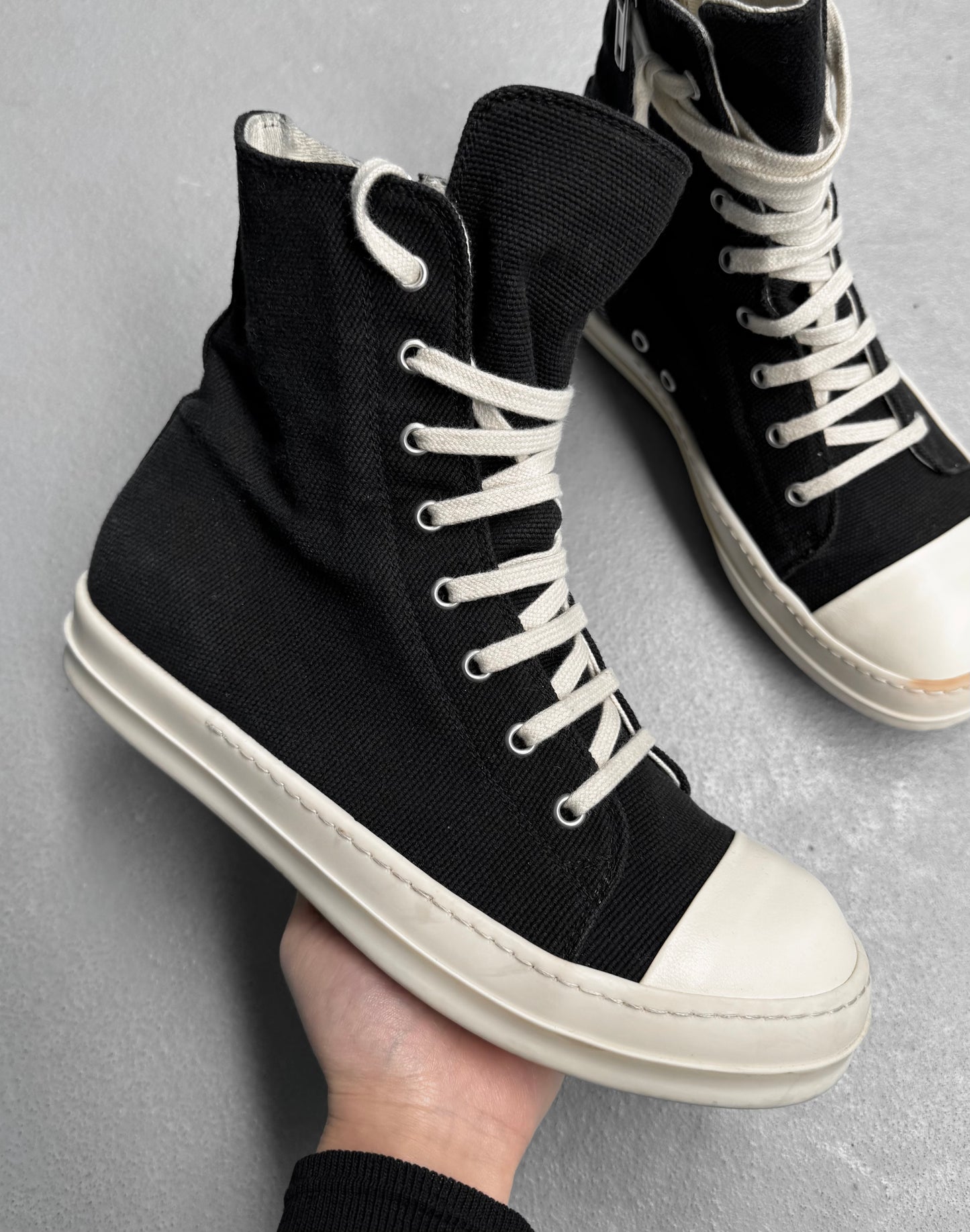Rick Owens DRKSHDW AW15 “SPHINX” Canvas Ramones Sneakers