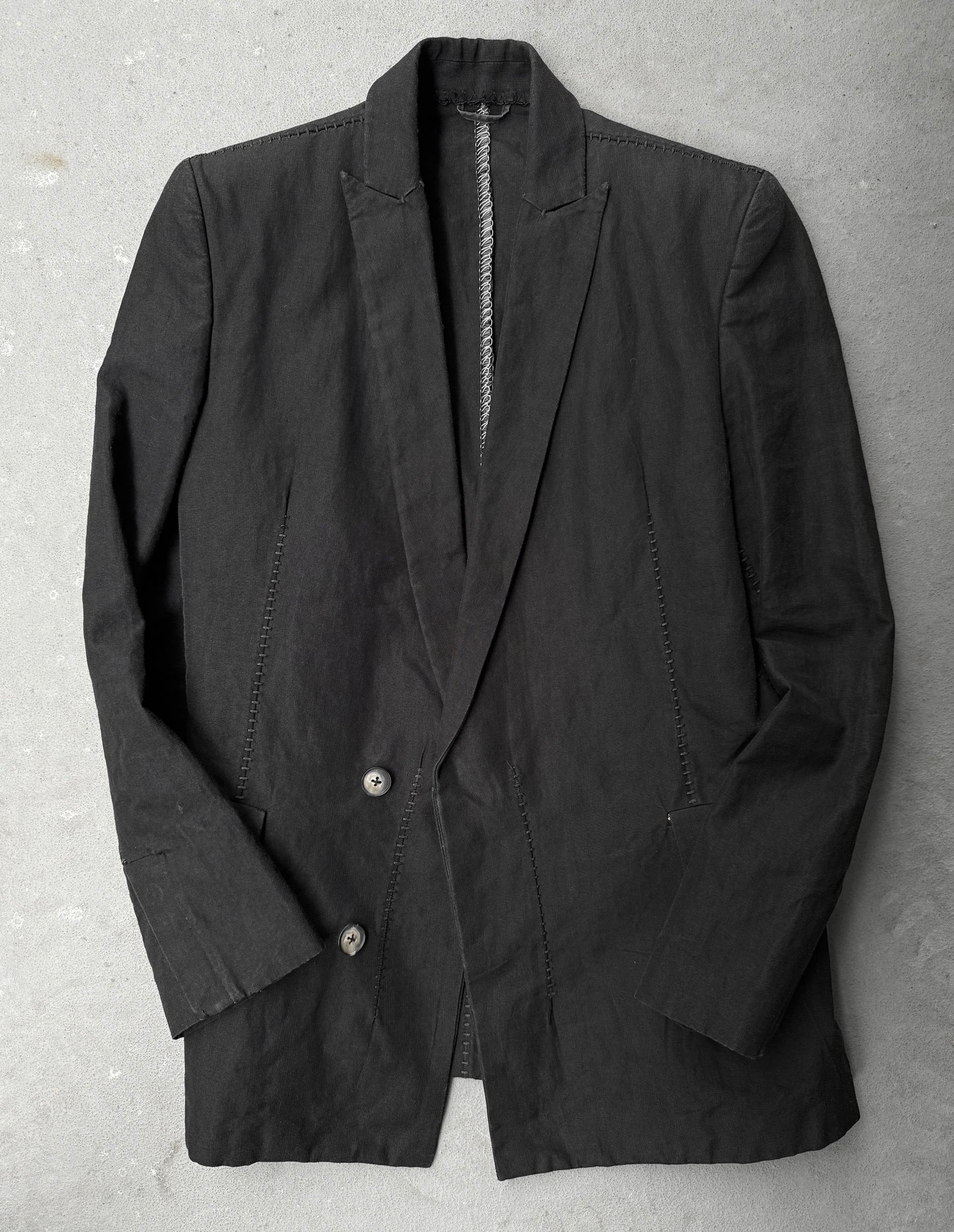 Leopold Bossert SS17 Overlock Stitch Classic Suit Jacket