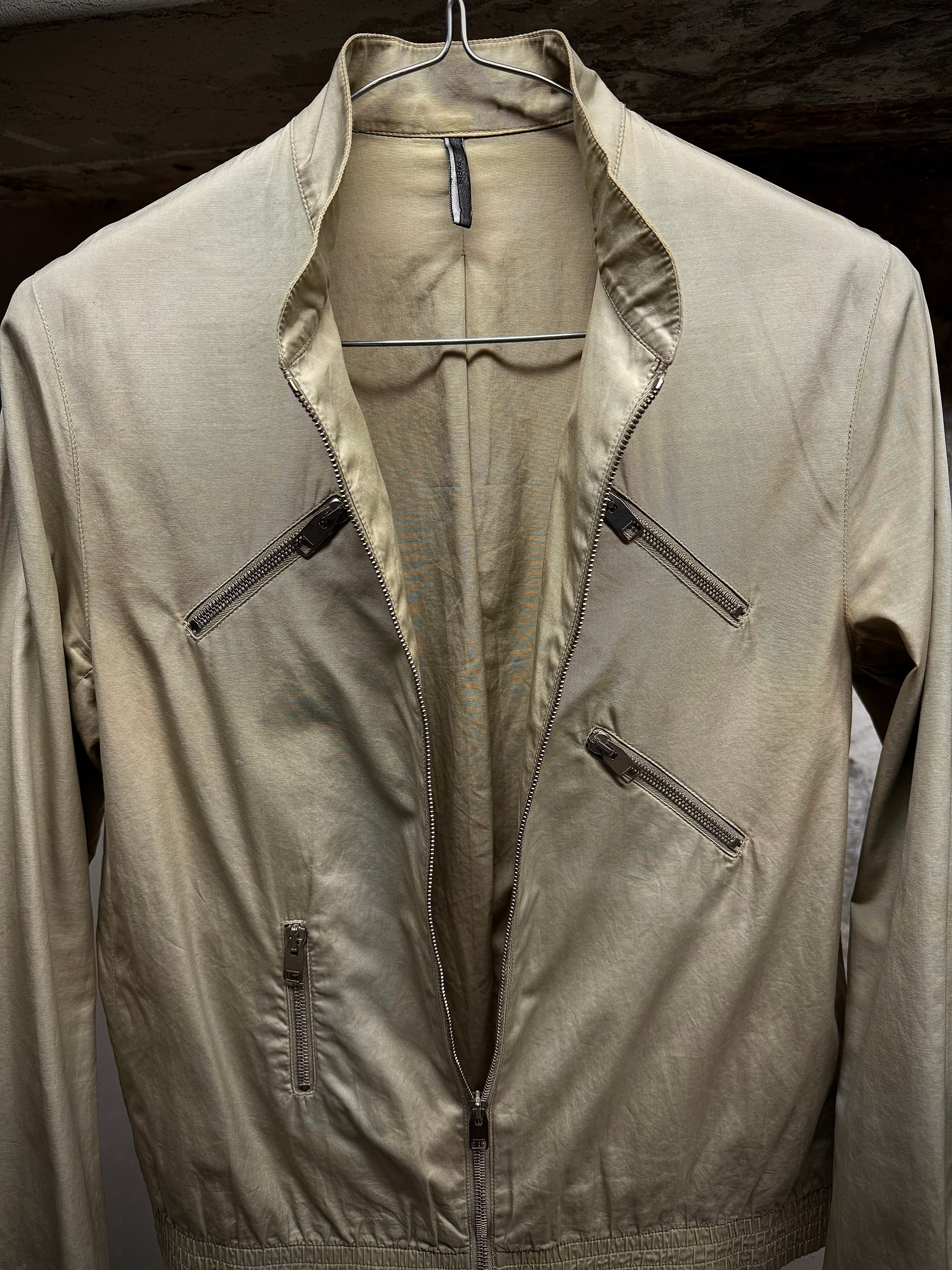 Dior Homme SS07 Hedi Slimane Beige Multi Zip Jacket – DRIEW