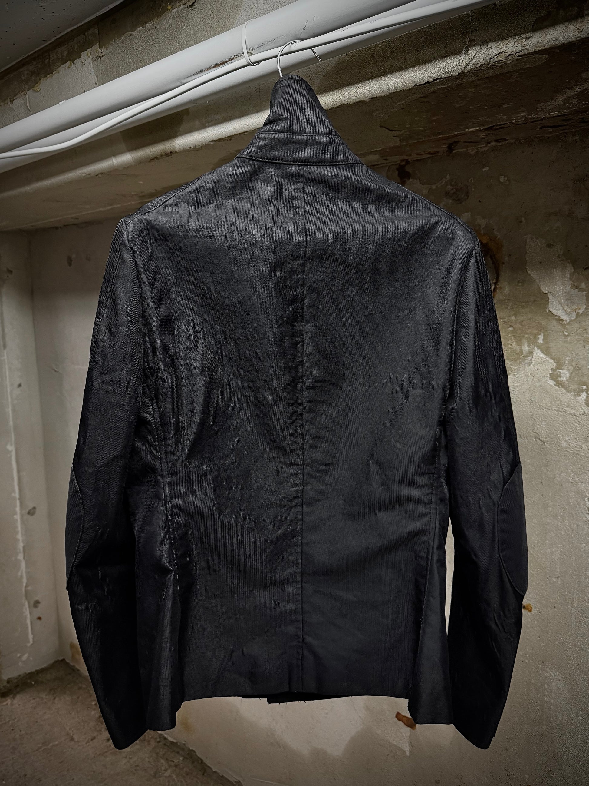 Carol Christian Poell AW96-97 Bubble Effect Zip-Up Work Jacket detail | DRIEW GARMENTS