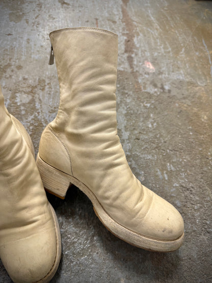 Other GUIDI 'B788Z' White Full-grain Horse Leather Back Zip Boots detail | DRIEW GARMENTS
