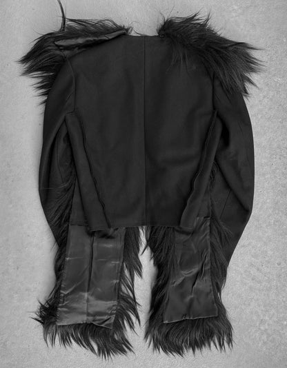 Maison Martin Margiela AW14 Open Front Goat Hair Jacket