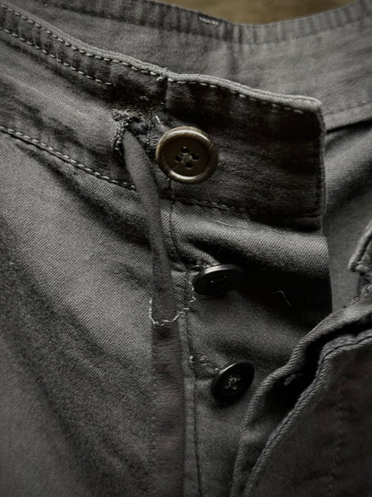 Ann Demeulemeester Early 00s Drawstring Cropped Riding Pants