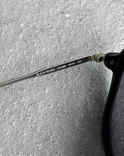 DIOR HOMME by Hedi Slimane Early 00s Purple Tinted ‘BlackTie-129S’ Aviator Sunglasses