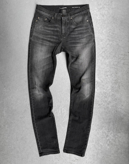 Saint Laurent Paris AW17 ‘D02’ Washed Grey Skinny Denim
