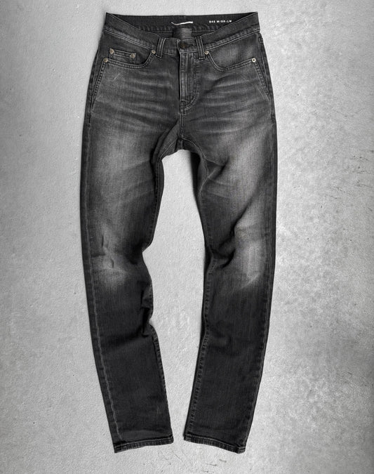 Saint Laurent Paris AW17 ‘D02’ Washed Grey Skinny Denim