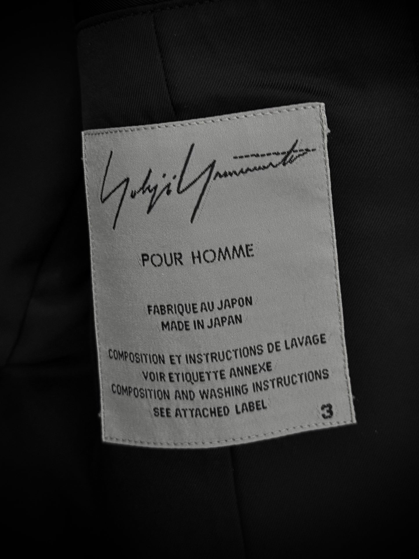Yohji Yamamoto POUR HOMME AW07 Double Layered Notch Lapel Multi Button Blazer detail | DRIEW GARMENTS