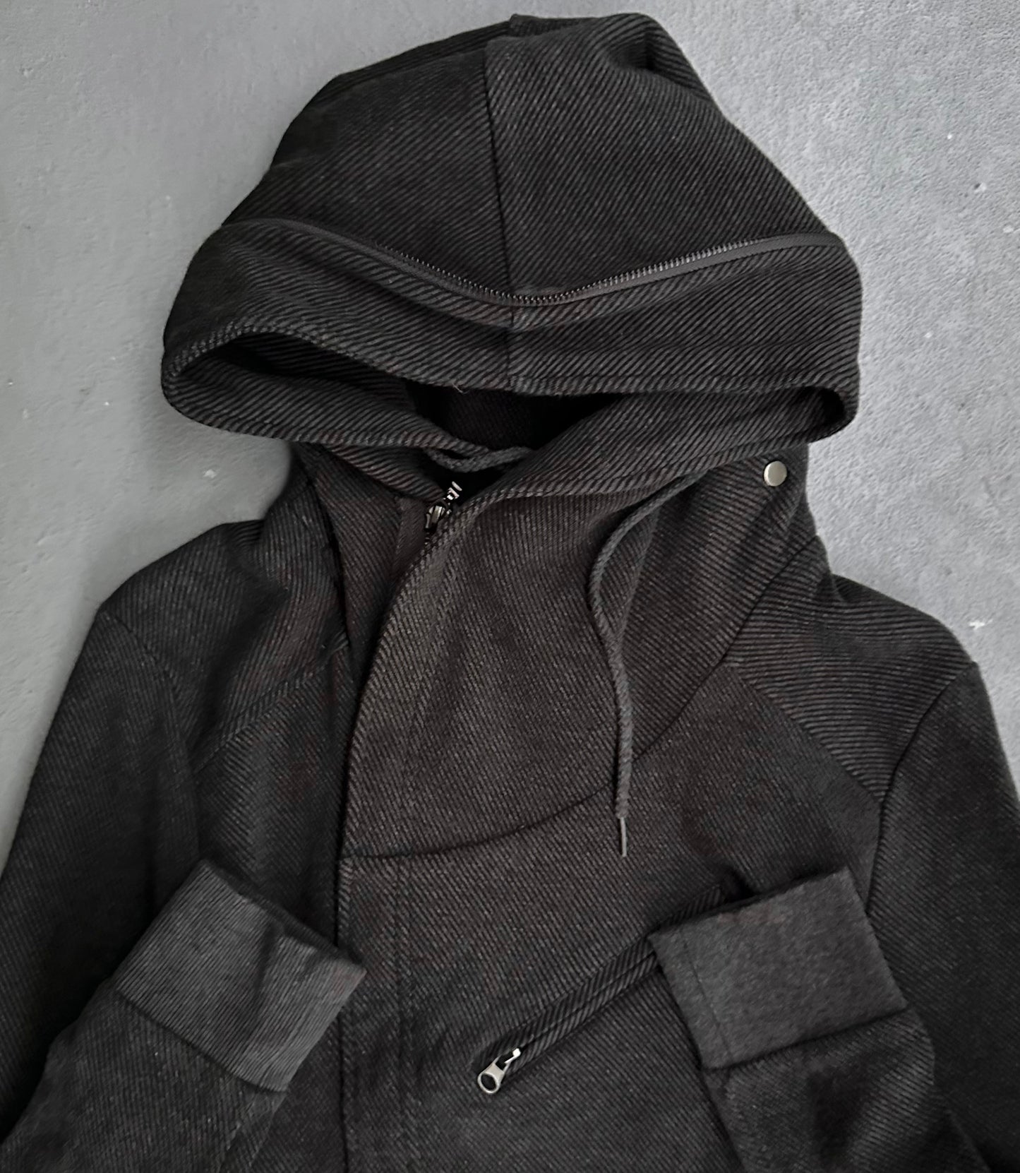 SemanticDesign Early 00s Oversize Hood Rider Jacket