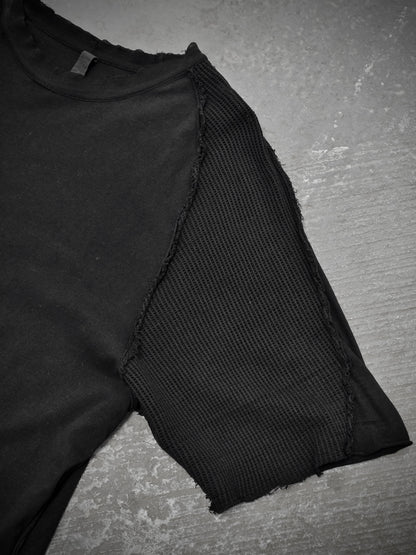 DAMIR DOMA 2010s Distressed Raglan Mesh Sleeve T-shirt