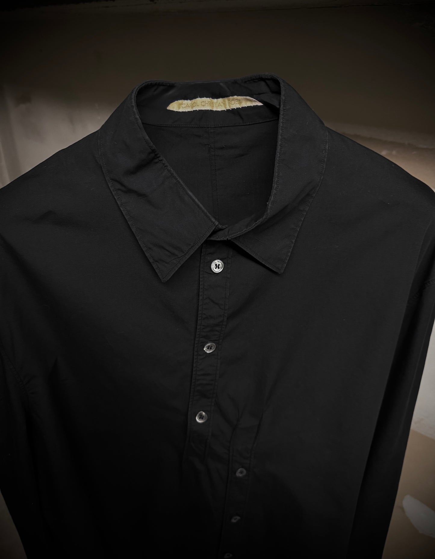 Carol Christian Poell 2010 'CM/2612-IN THSHWH/11' Dead-End Button-Up Shirt detail | DRIEW GARMENTS