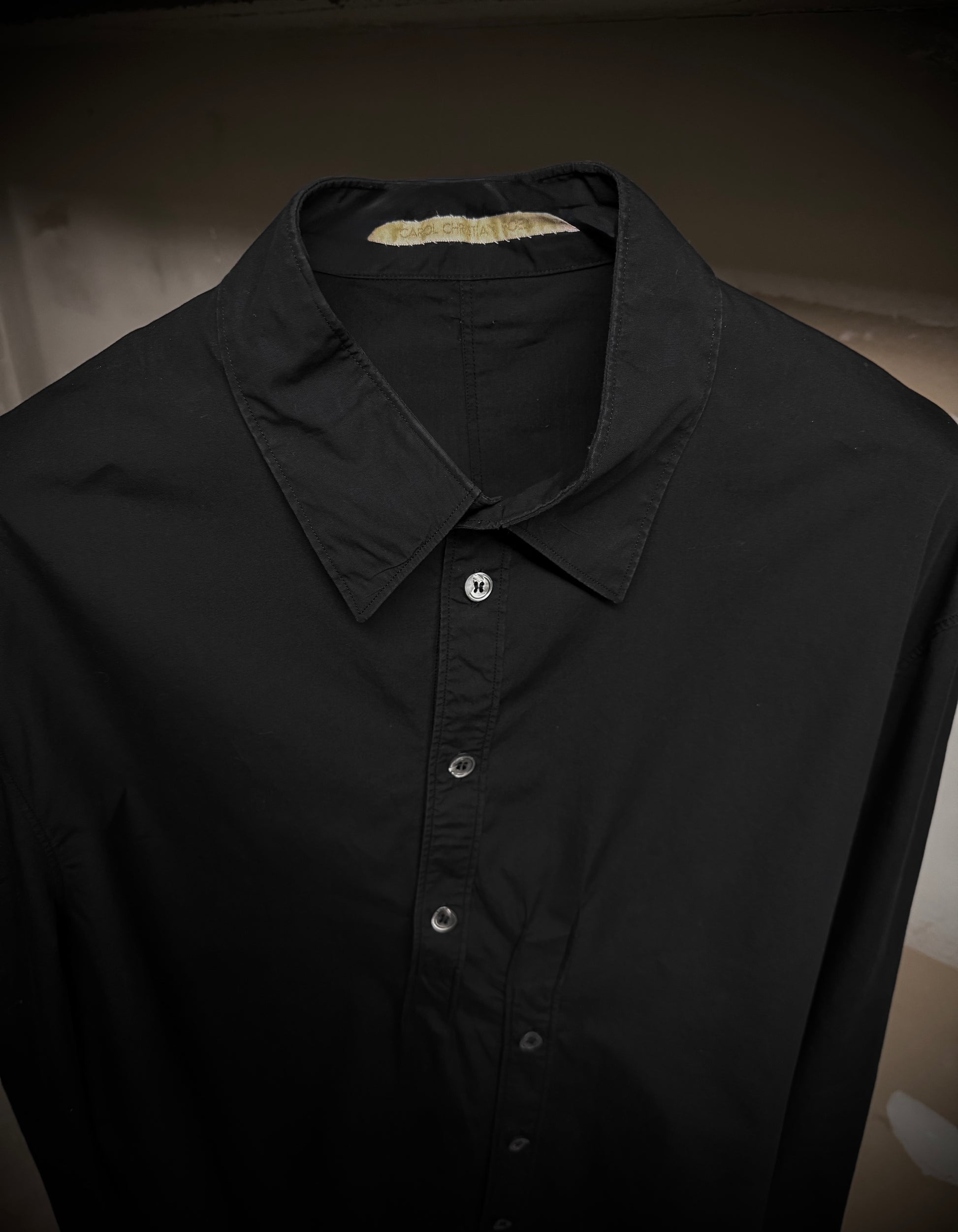 Carol Christian Poell 2010 'CM/2612-IN THSHWH/11' Dead-End Button-Up Shirt detail | DRIEW GARMENTS