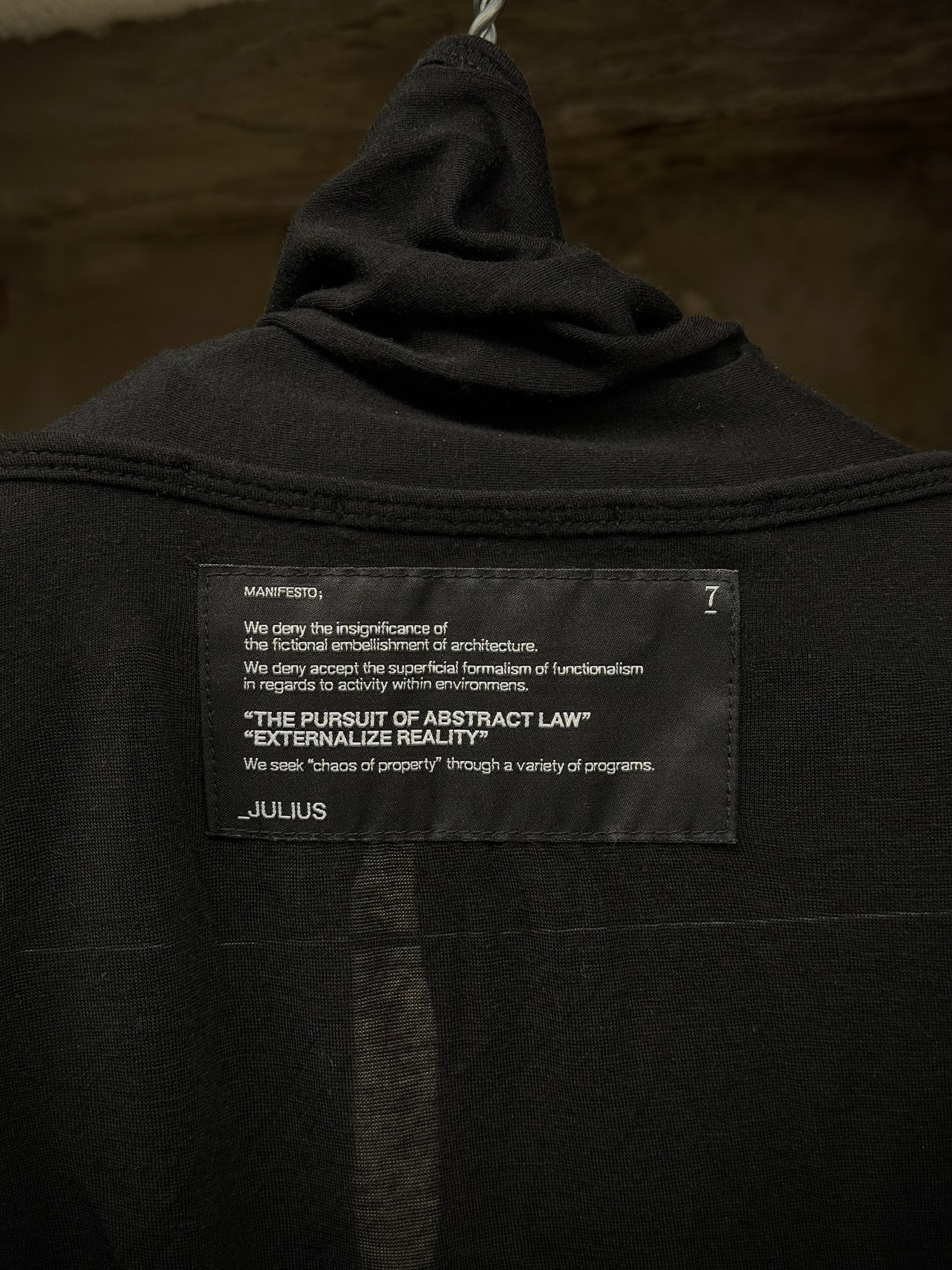 Julius_7 x GORDINI Black Cowl Neck T-shirt | Archive – DRIEW