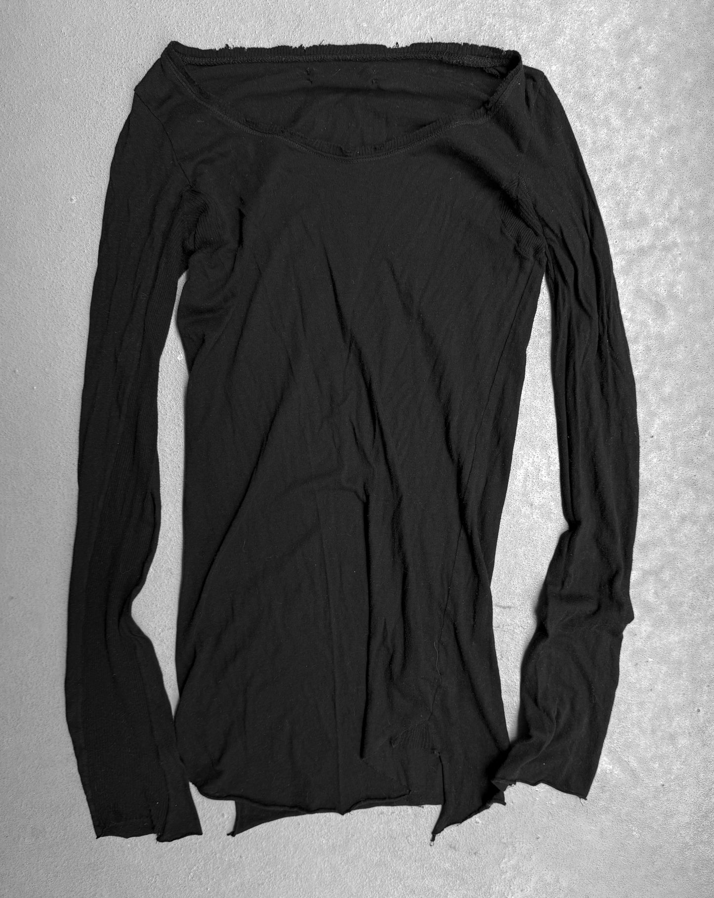 IfSixWasNine 'WIRED-2/LSC' Distressed Raw Hem Long-sleeves