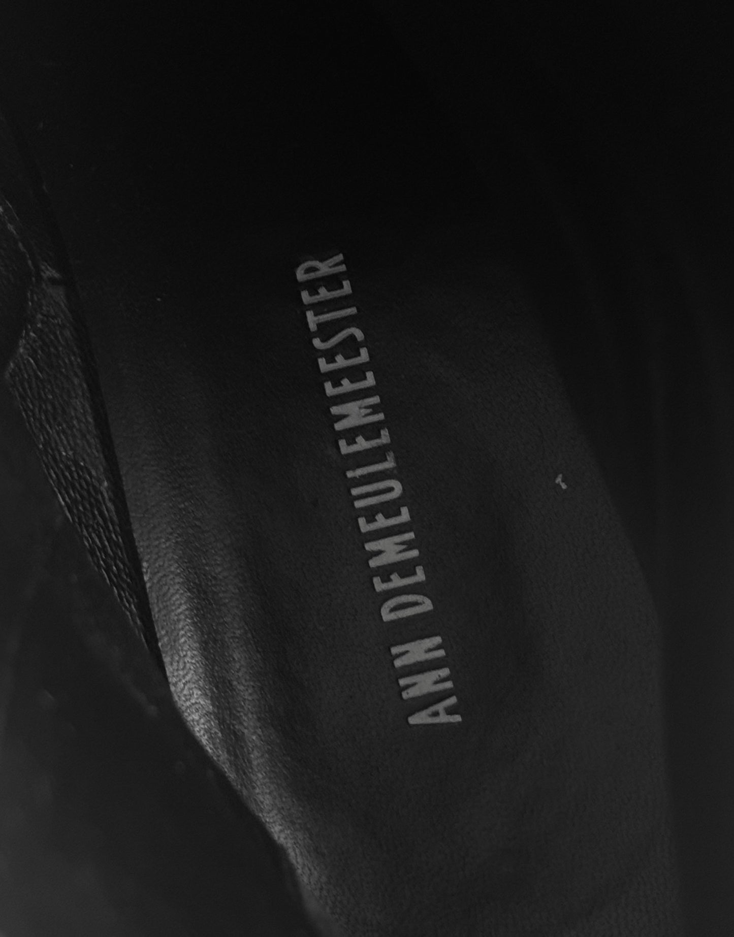 Ann Demeulemeester AW22 'Gerda' Lamb Leather Wedge Heel Boots