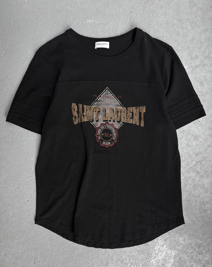 Saint Laurent Paris SS21 University Alumni Logo T-shirt
