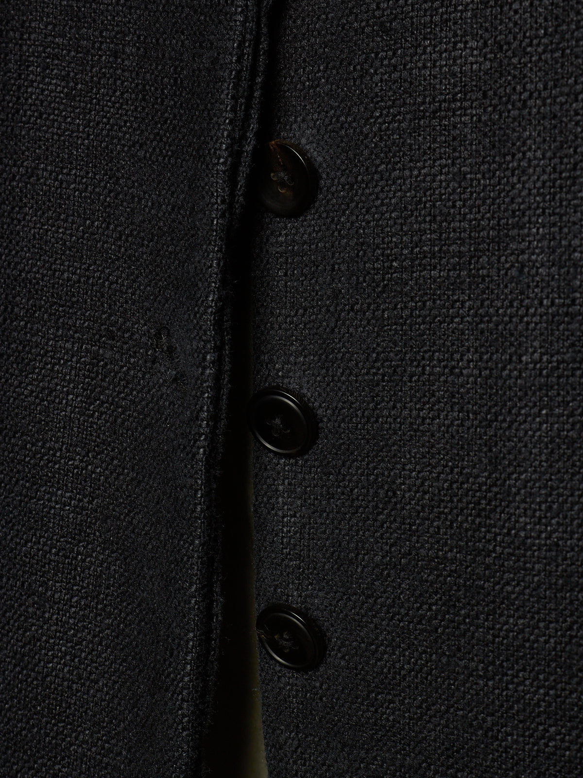 Aleksandr Manamïs 2010s Charcoal Grey Raw Silk Frayed Hem Coat