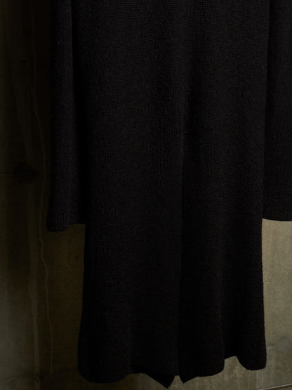 Ann Demeulemeester 2010s Alpaca Wool Zip Long Split Hem Cardigan
