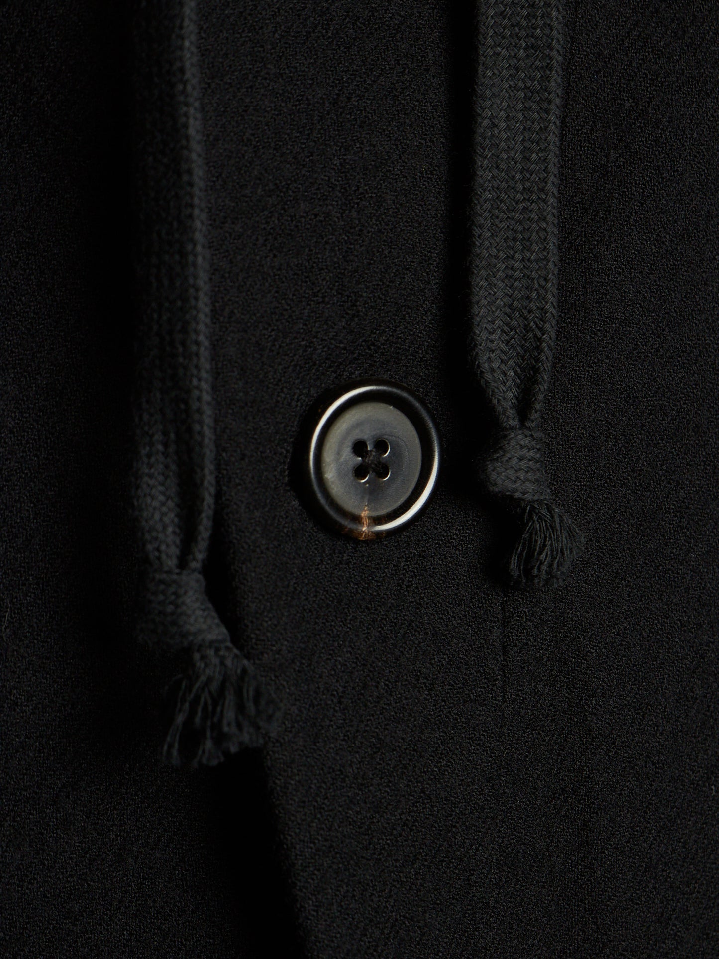 Ann Demeulemeester 2010s Black Virgin Wool Hooded Blazer