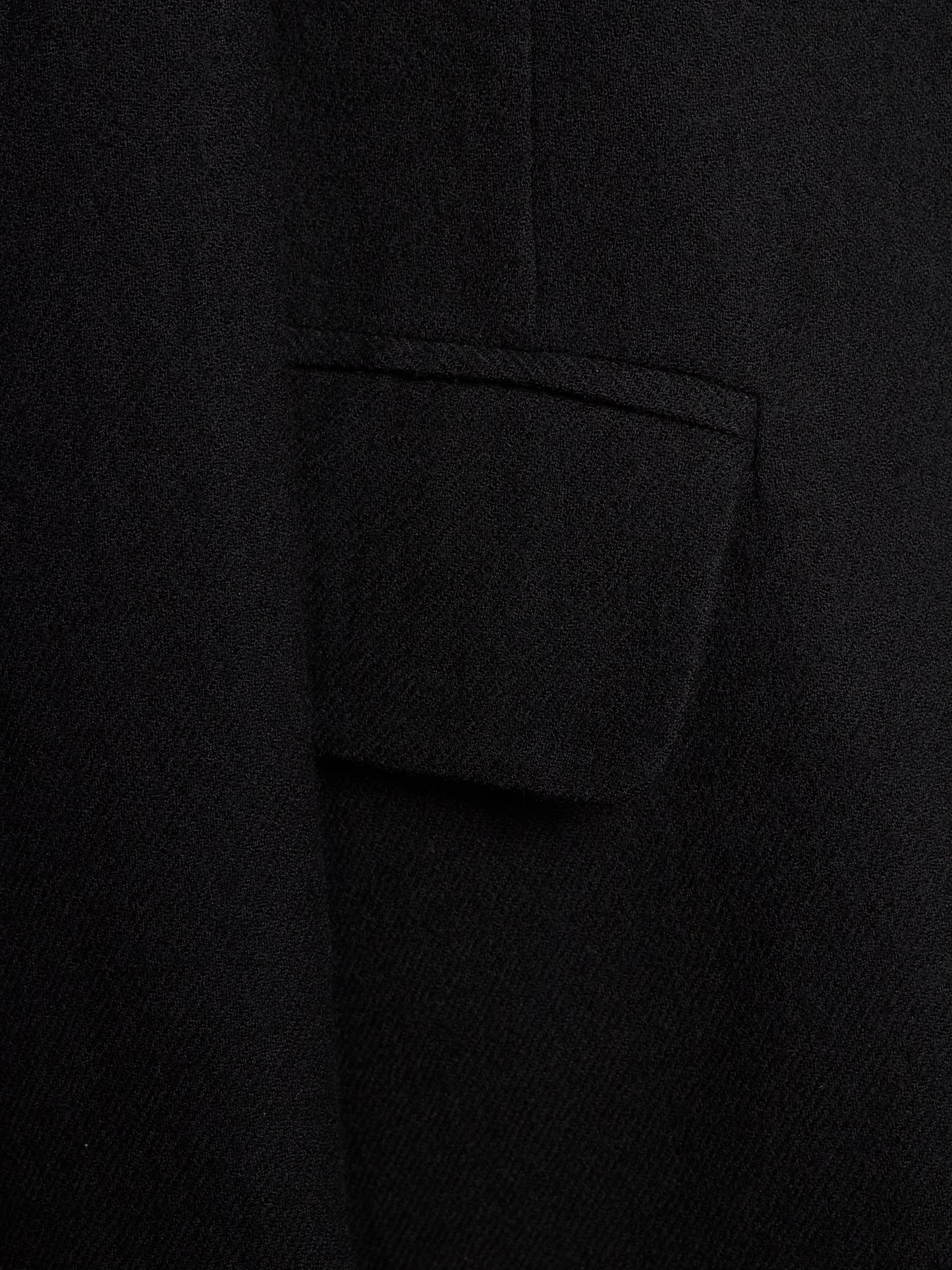 Ann Demeulemeester 2010s Black Virgin Wool Hooded Blazer