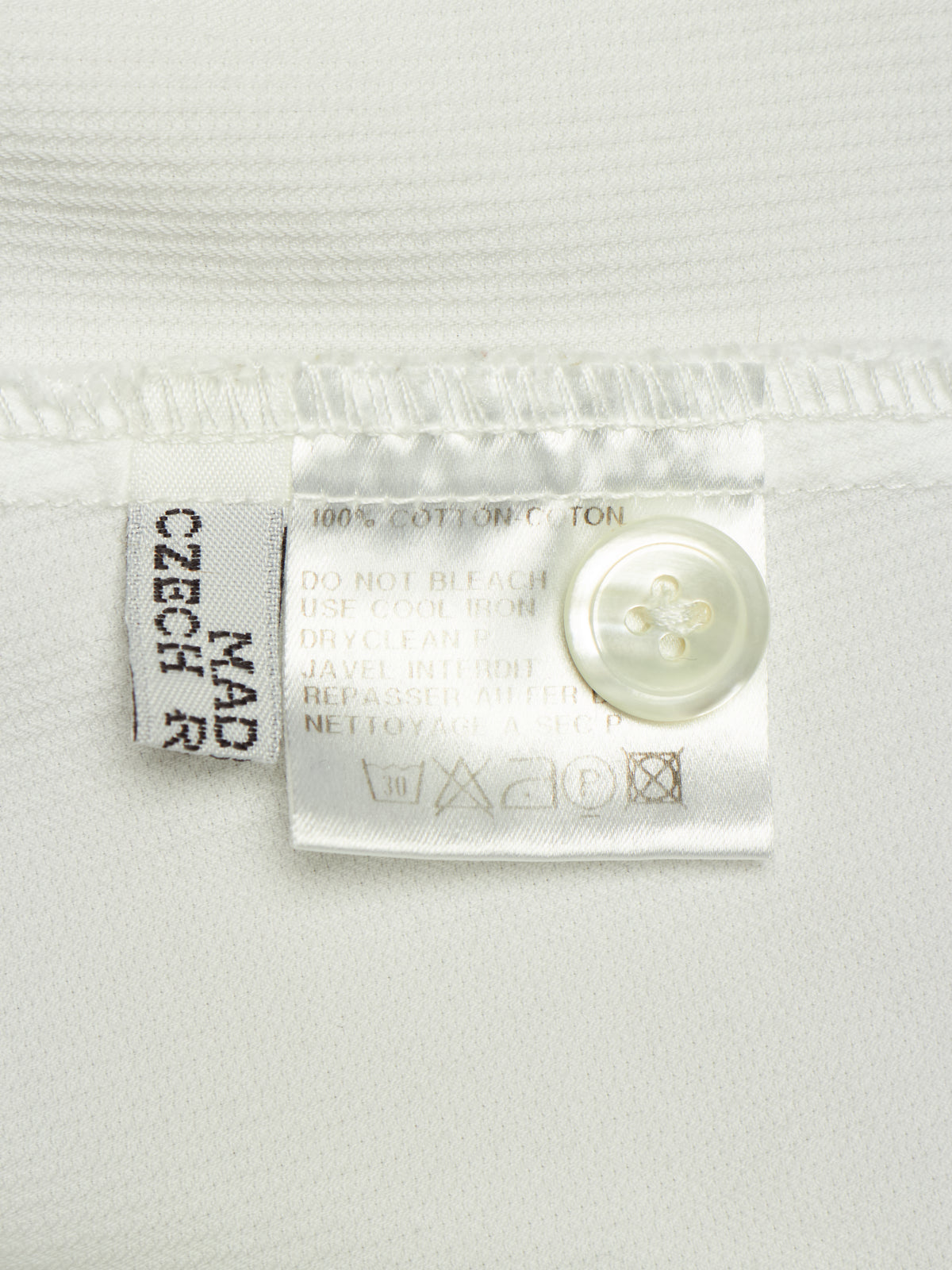 Ann Demeulemeester 2010s White Elongated Sleeve Striped Tailored Shirt