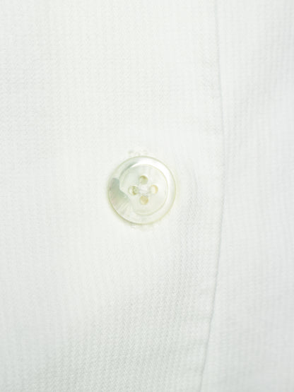 Ann Demeulemeester 2010s White Elongated Sleeve Striped Tailored Shirt