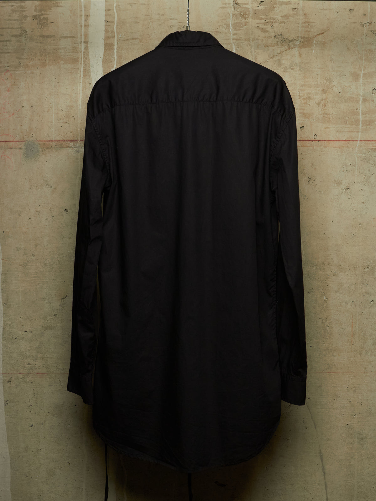 Ann Demeulemeester AW22 Black 'Elisabeth' Long High Comfort Shirt