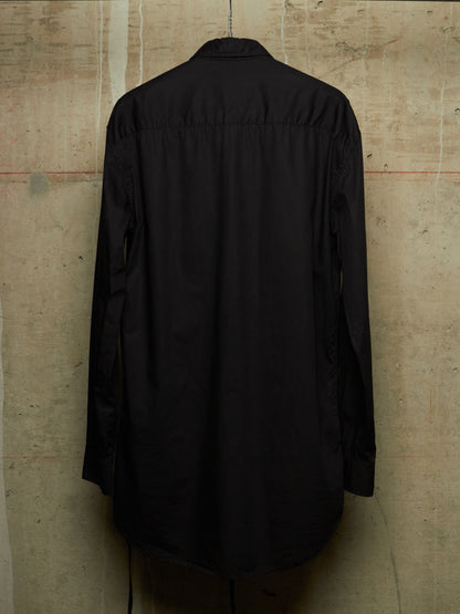 Ann Demeulemeester AW22 Black 'Elisabeth' Long High Comfort Shirt