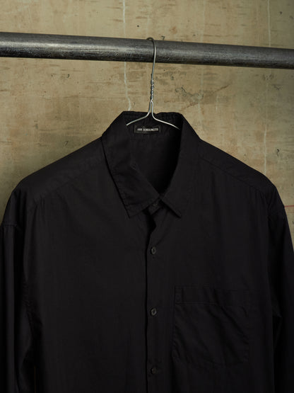 Ann Demeulemeester AW22 Black 'Elisabeth' Long High Comfort Shirt