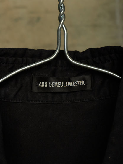 Ann Demeulemeester AW22 Black 'Elisabeth' Long High Comfort Shirt