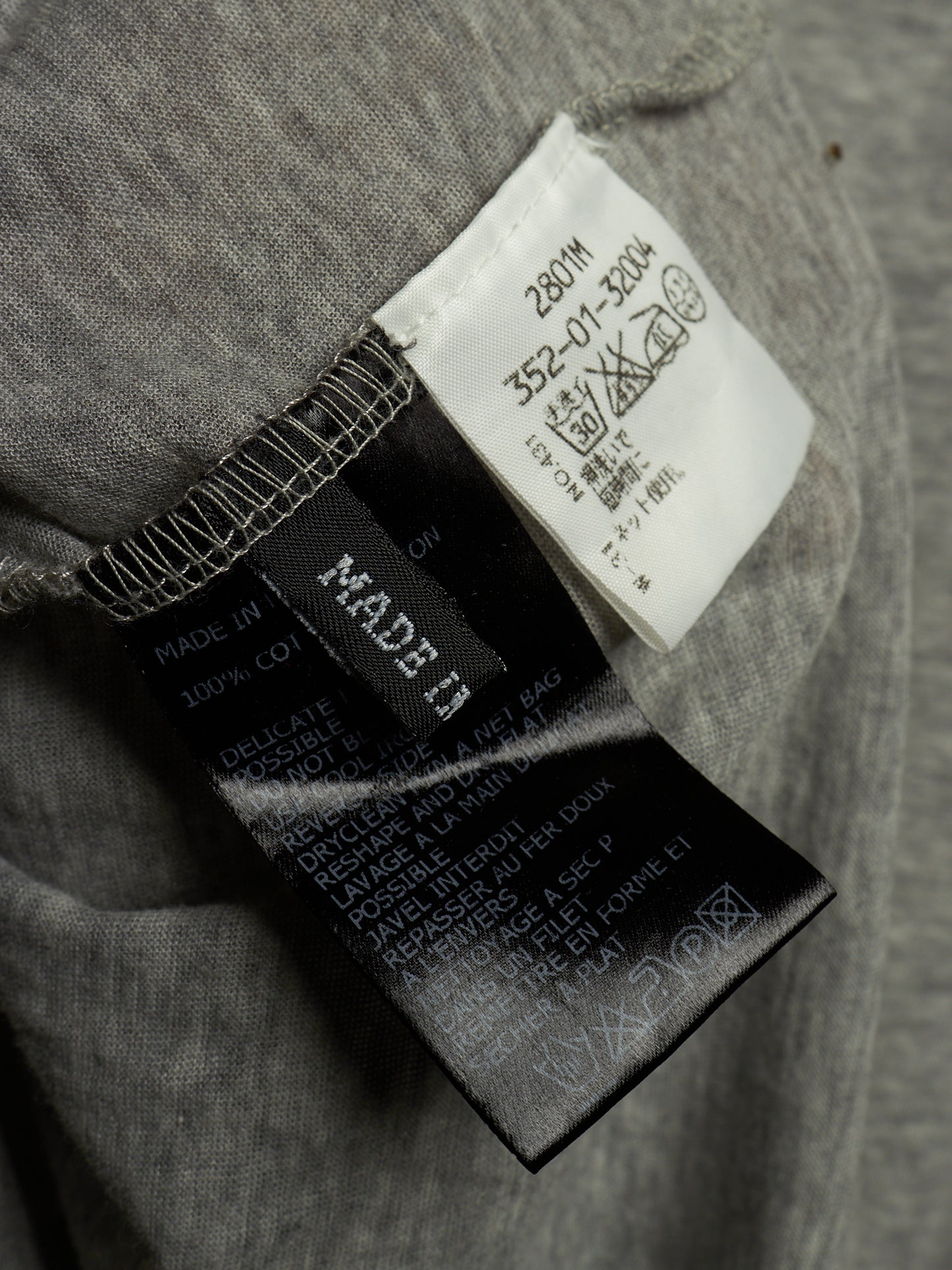 Ann Demeulemeester SS05 Asymmetric Portrait T-shirt