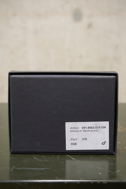 Ann Demeulemeester SS09 Black Calf Leather Bean Bracelet