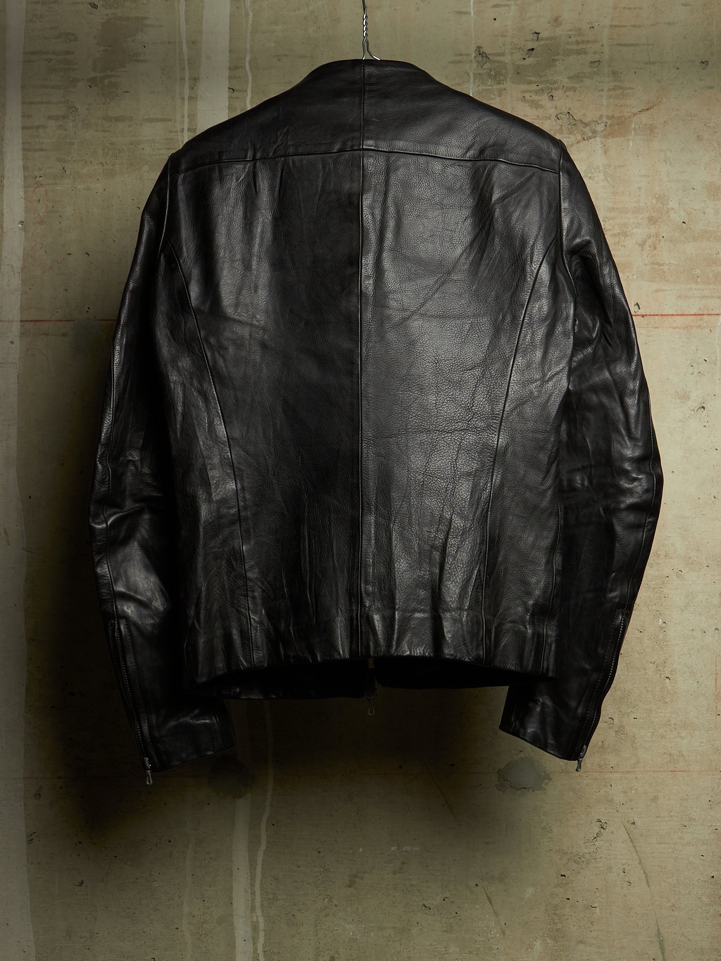 ATTACHMENT by Kazuyuki Kumagai 00s Black Cowhide Leather Rider Jacket