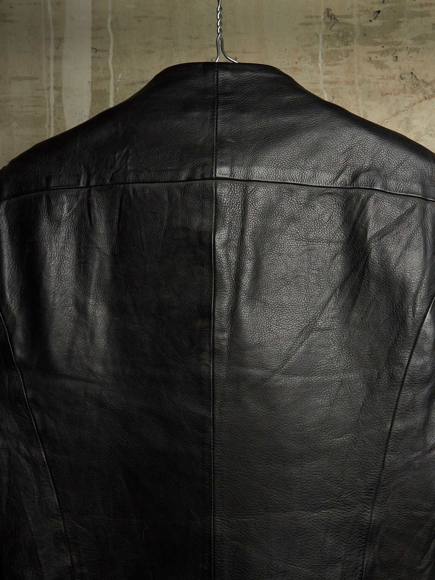 ATTACHMENT by Kazuyuki Kumagai 00s Black Cowhide Leather Rider Jacket
