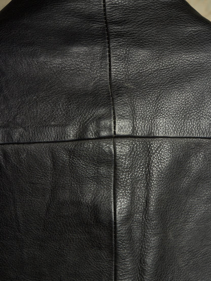 ATTACHMENT by Kazuyuki Kumagai 00s Black Cowhide Leather Rider Jacket