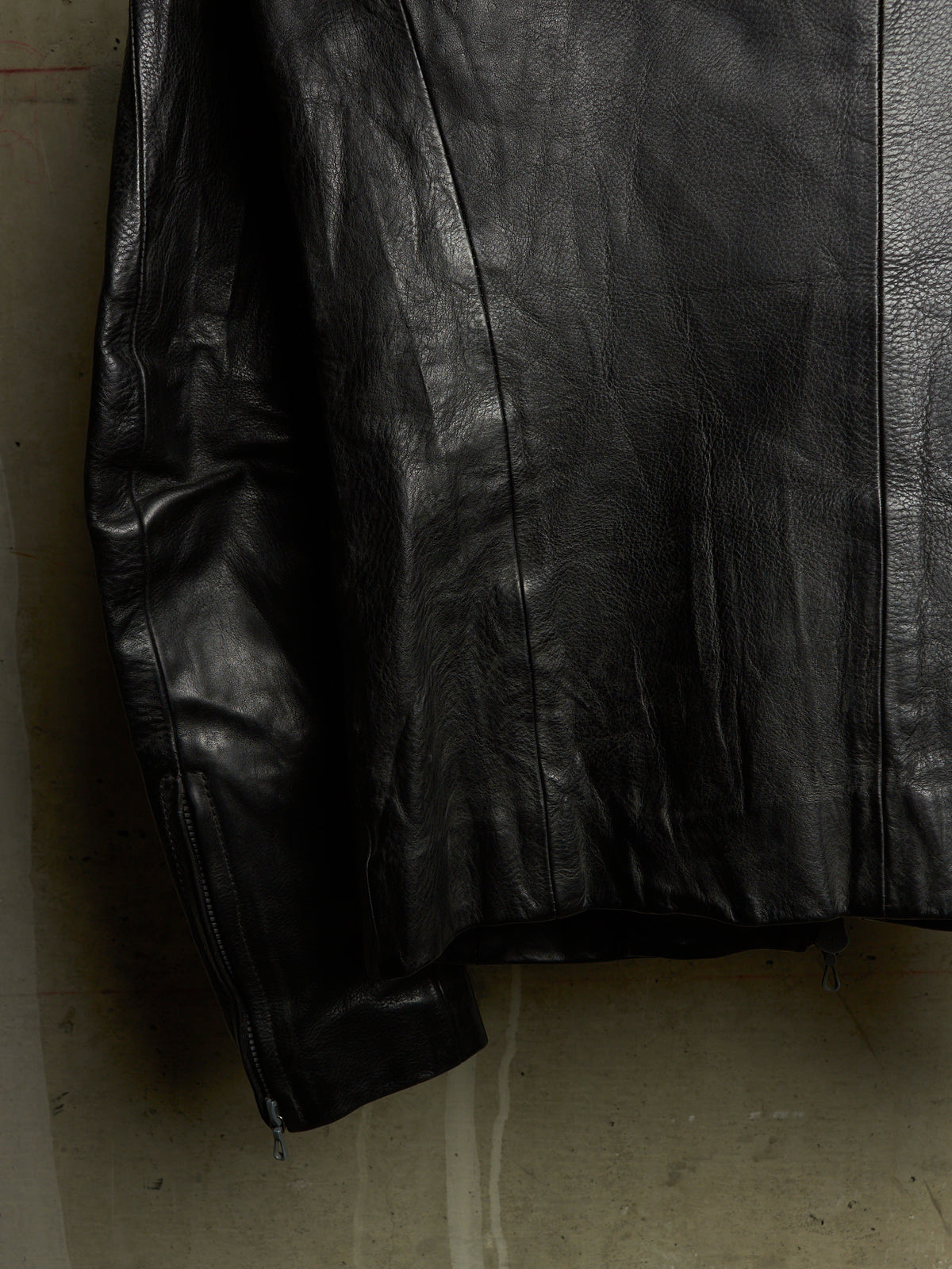 ATTACHMENT by Kazuyuki Kumagai 00s Black Cowhide Leather Rider Jacket