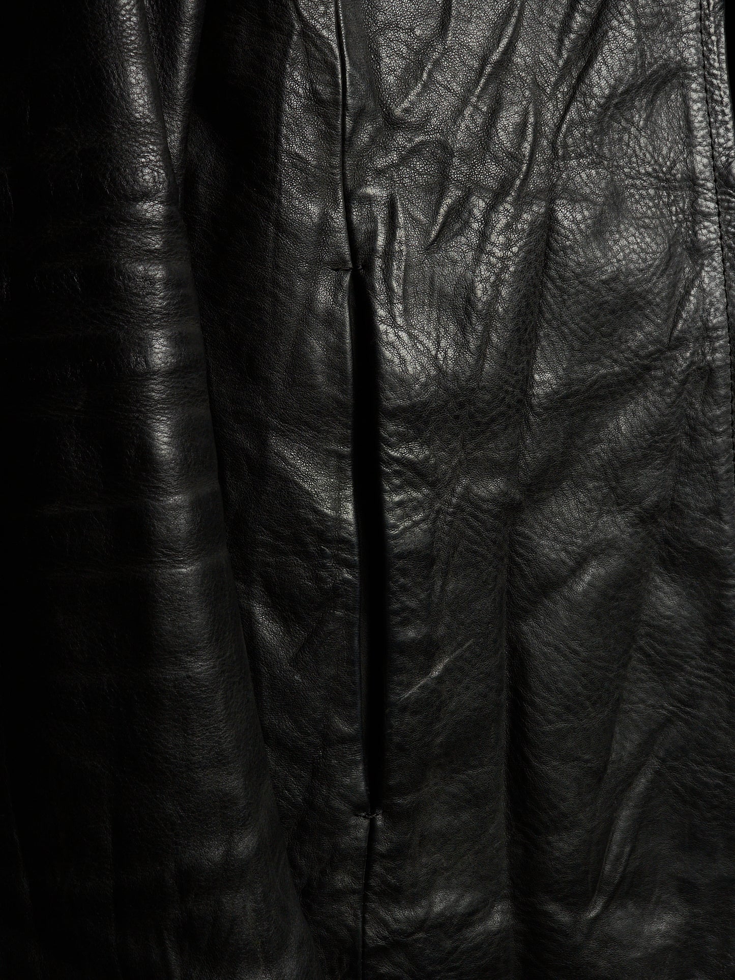 ATTACHMENT by Kazuyuki Kumagai 00s Black Cowhide Leather Rider Jacket