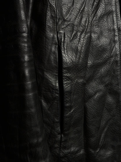 ATTACHMENT by Kazuyuki Kumagai 00s Black Cowhide Leather Rider Jacket
