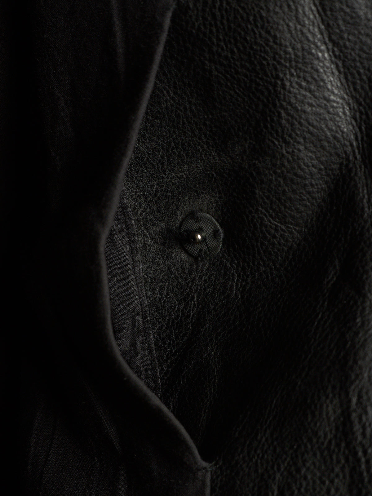 ATTACHMENT by Kazuyuki Kumagai 00s Black Cowhide Leather Rider Jacket