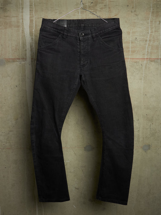 ATTACHMENT by Kazuyuki Kumagai 00s Grey J-Cut Skinny Denim