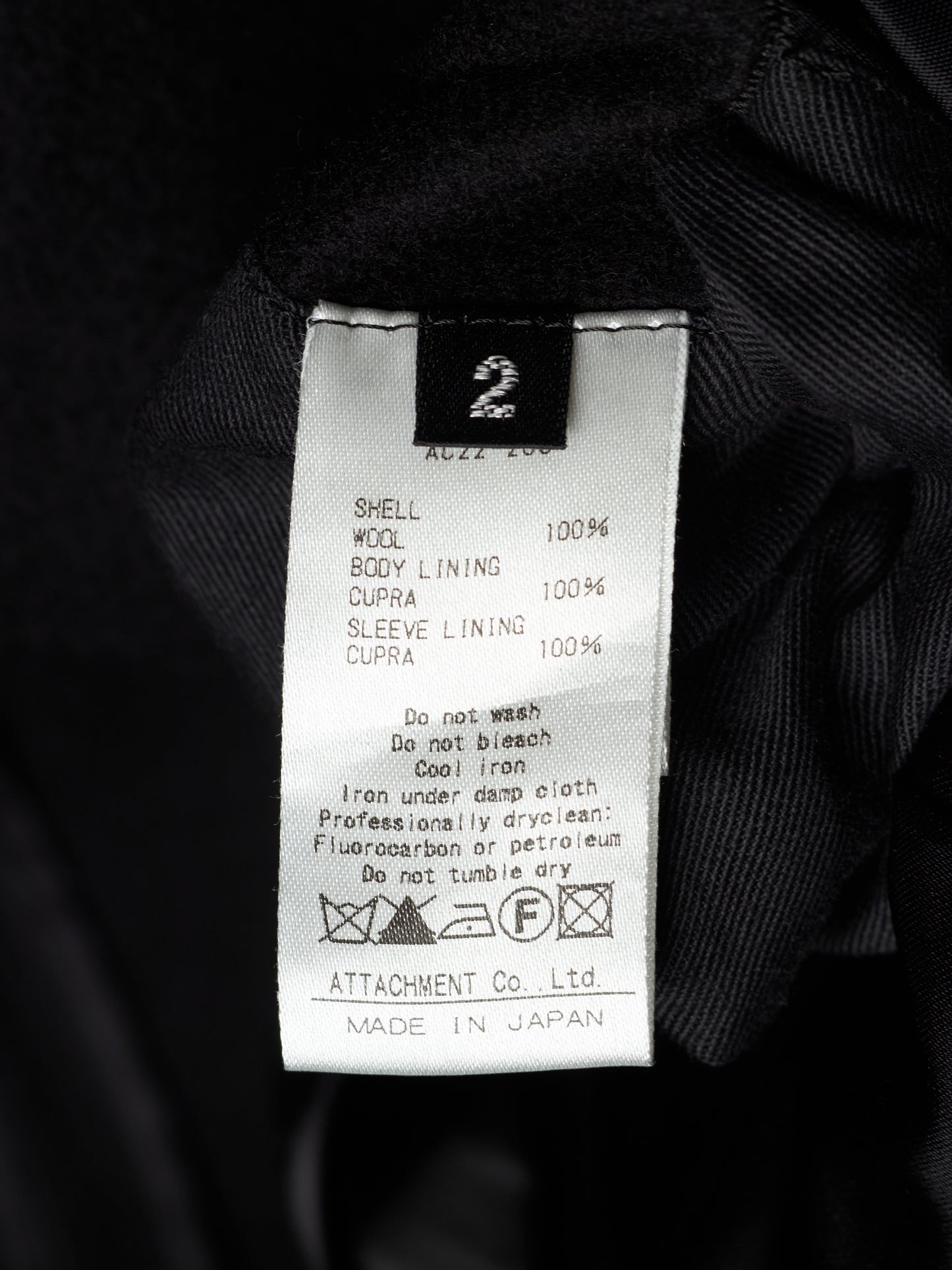 ATTACHMENT by Kazuyuki Kumagai 'AC22-208' Classic Wool Coat