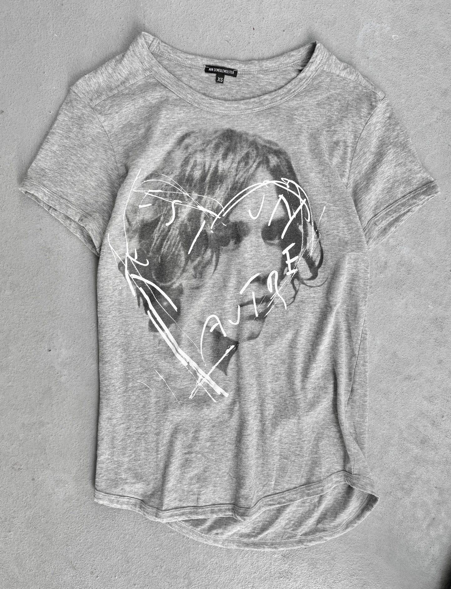 Ann Demeulemeester SS05 Asymmetric Portrait T-shirt