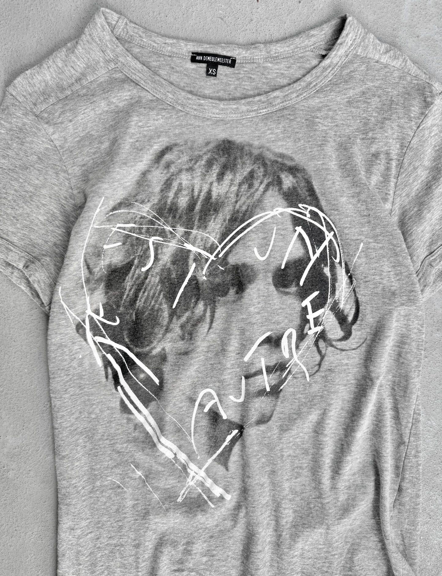 Ann Demeulemeester SS05 Asymmetric Portrait T-shirt