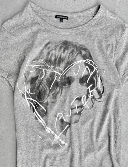 Ann Demeulemeester SS05 Asymmetric Portrait T-shirt